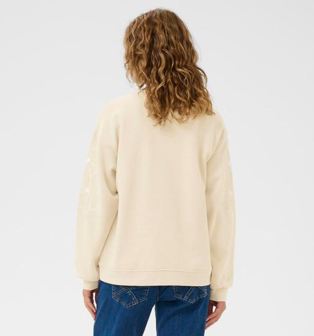 Daria sweatshirt med blommor