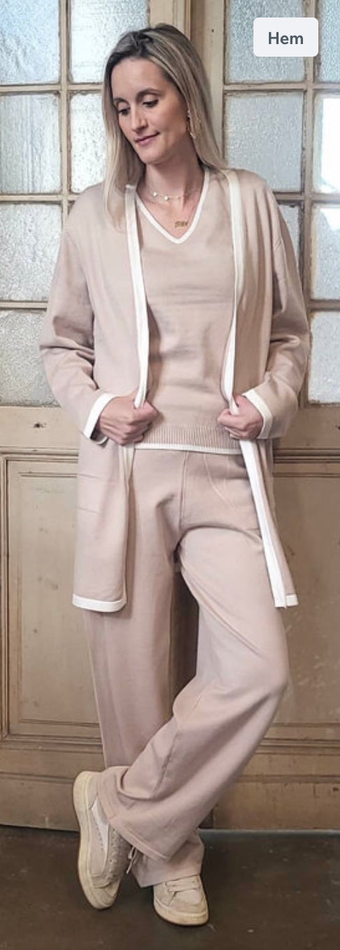 Lång kofta med fickor