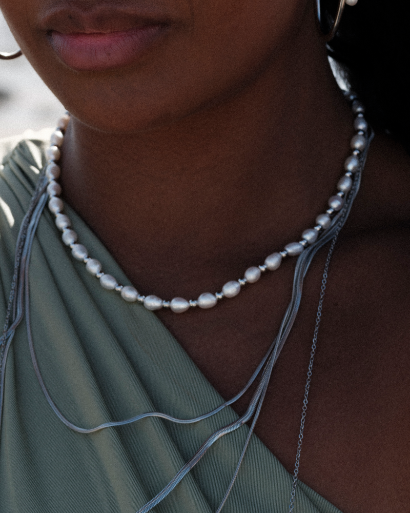 Palma Mix Necklace Steel