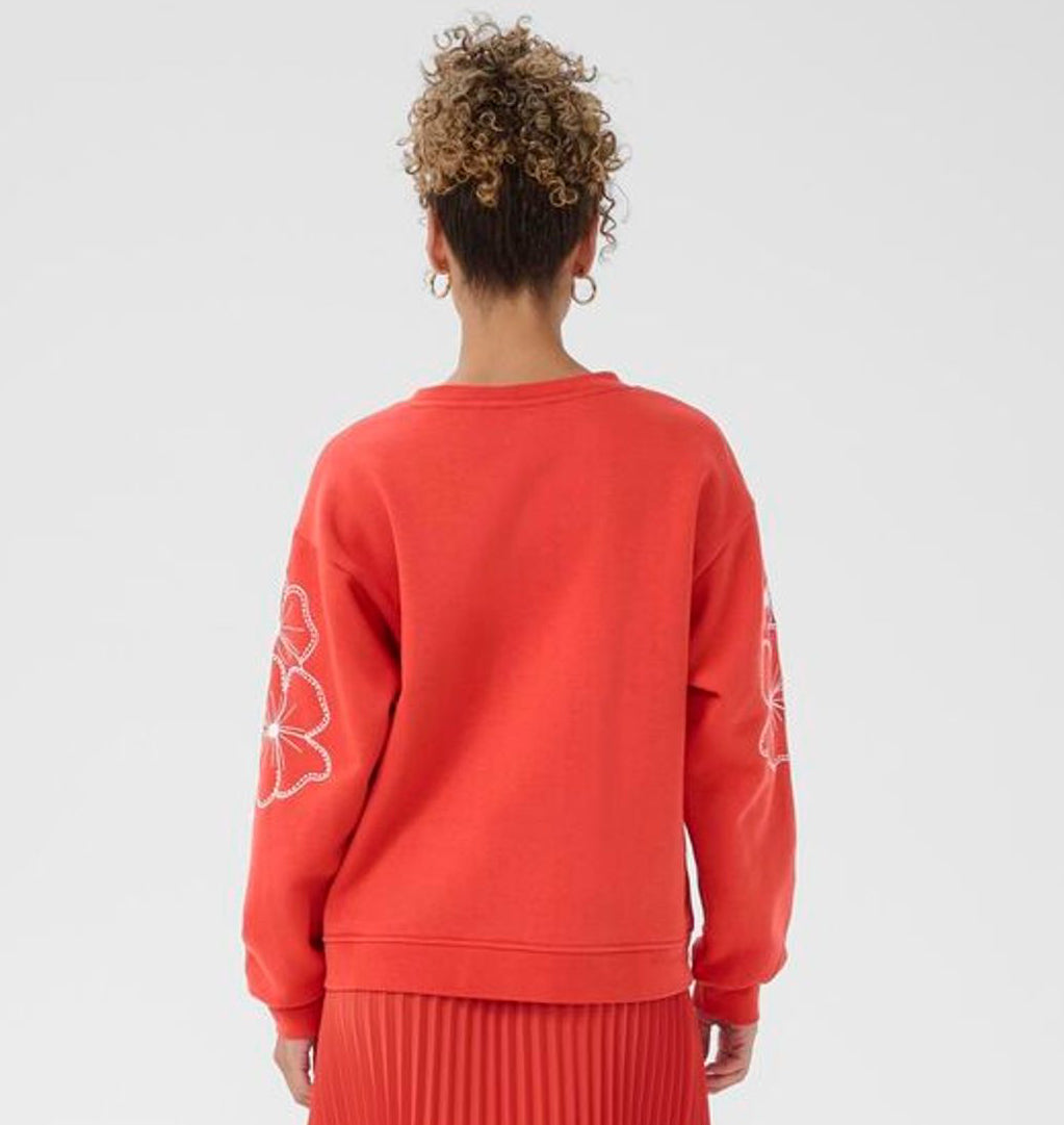 Daria sweatshirt med blommor