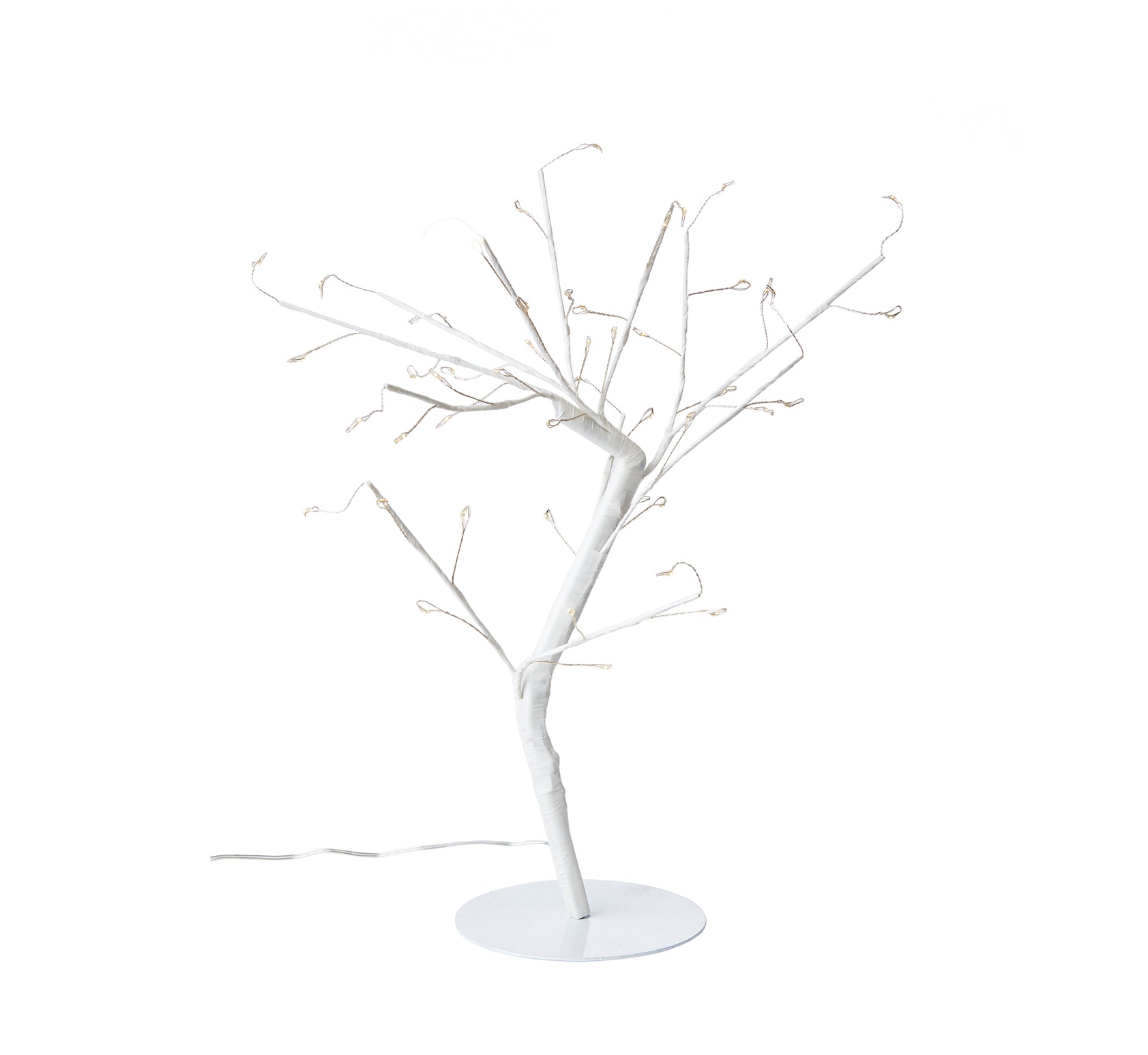 Vackert dekorationsträd med ljusslinga