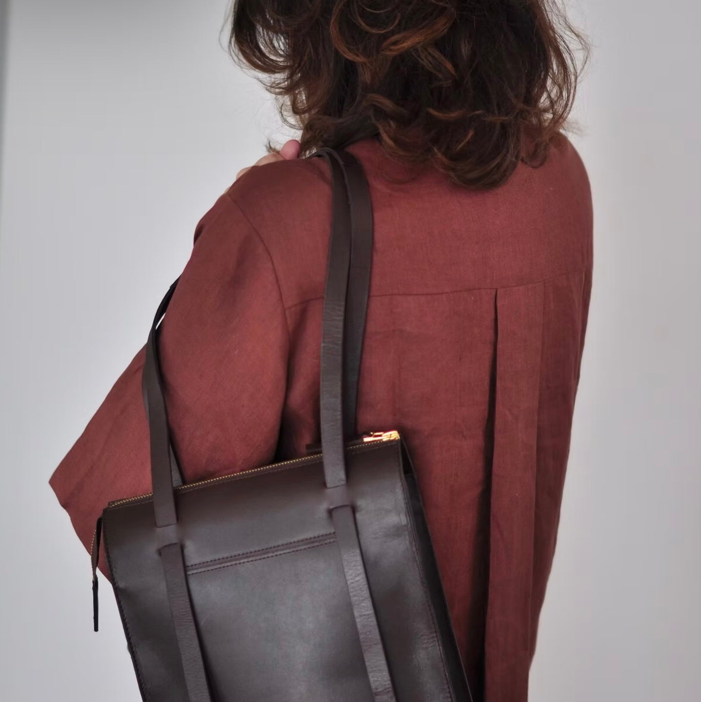 Pialin läderväska medium