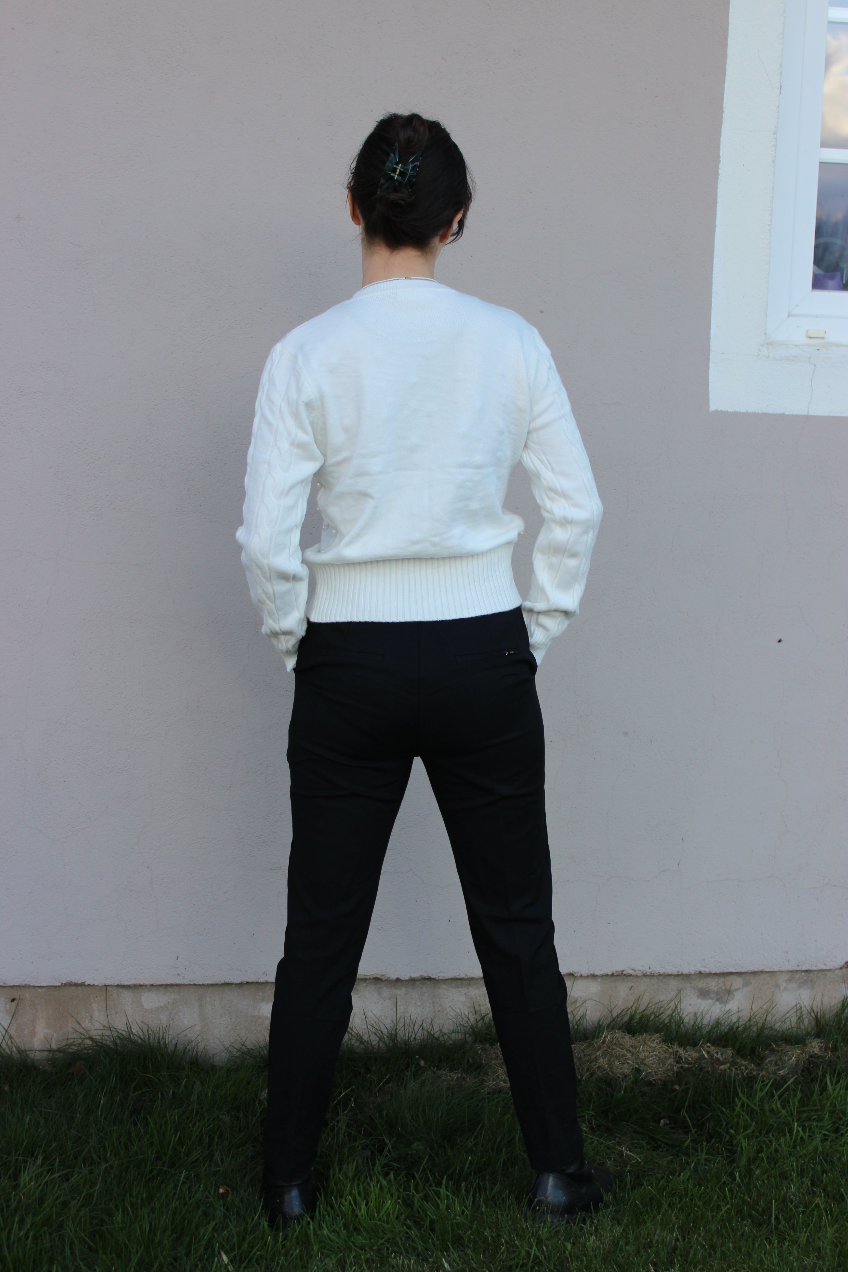 Mjuk tröja med pärlor